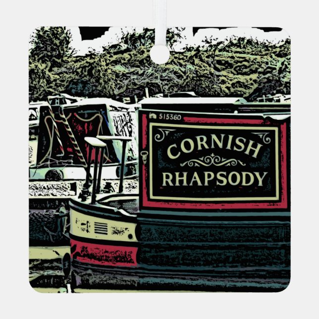 NARROWBOATS   METAL ORNAMENT (Back)
