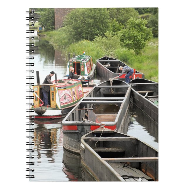 NARROWBOATS ON THE CANAL  NOTEBOOK (Front)