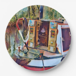 NARROWBOATS   PAPER PLATE