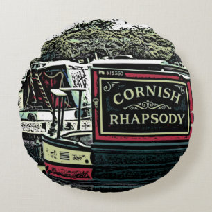 NARROWBOATS ROUND PILLOW