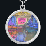 NARROWBOATS SILVER PLATED NECKLACE<br><div class="desc">Canal boats, known in the UK as narrowboats, were originally used to transport goods around the country. They are now used mainly for leisure and attract people from all over the world to enjoy our rural countryside. These boats look very pretty with their brightly coloured cabins, traditionally blue, red or...</div>