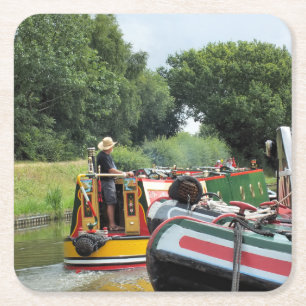 NARROWBOATS SQUARE PAPER COASTER