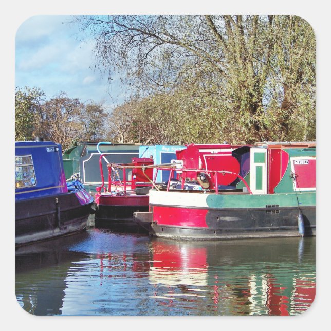 NARROWBOATS SQUARE STICKER (Front)