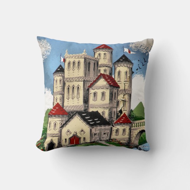 NARROWBOATS THROW PILLOW (Front)