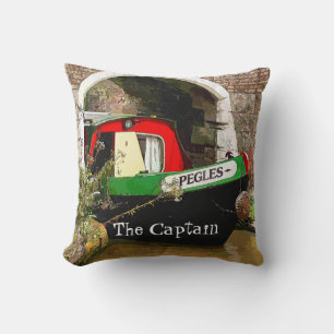 NARROWBOATS THROW PILLOW