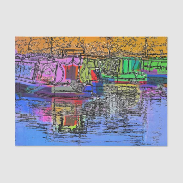 NARROWBOATS TISSUE PAPER (Front)