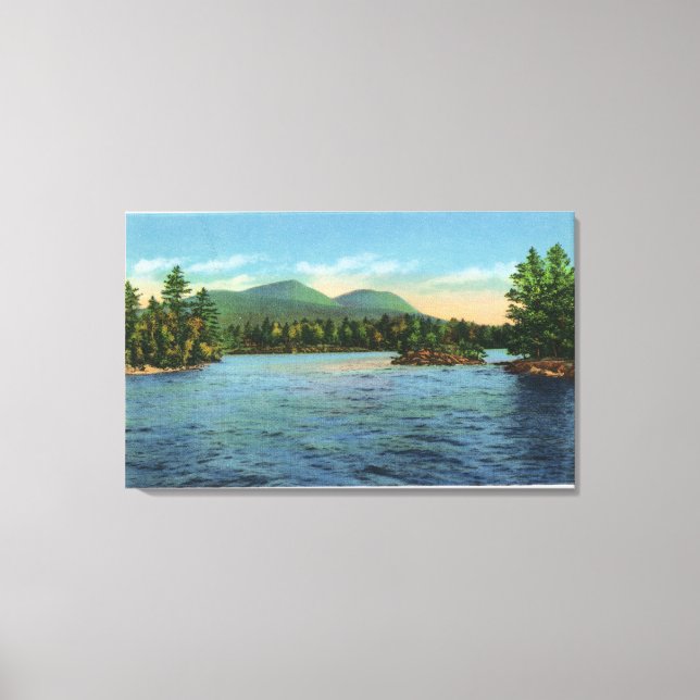 Narrows Entrance, Tongue and Five Mile Canvas Print (Front)