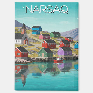 Narsaq Greenland Travel Magnet