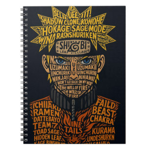 🔥 Naruto Typography Art Notebook
