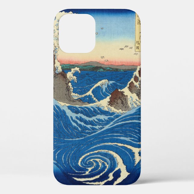 Naruto Whirlpools, Awa Province, 1855 by Hiroshige Case-Mate iPhone Case (Back)