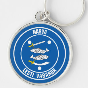 Narva Round Emblem Keychain