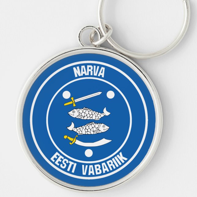 Narva Round Emblem Keychain (Front)