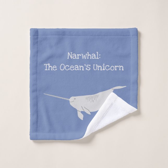 Narwahl: The Ocean's Unicorn Wash Cloth (Wash Cloth)