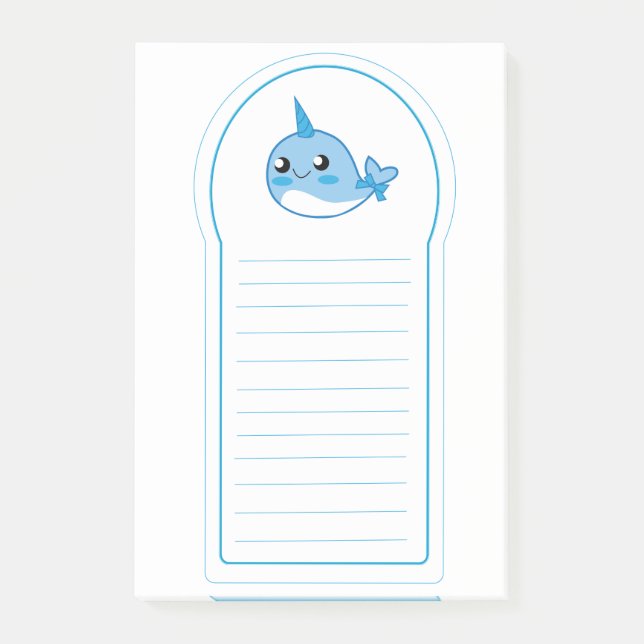 Narwal Sticky Pad Post-it Notes (Front)