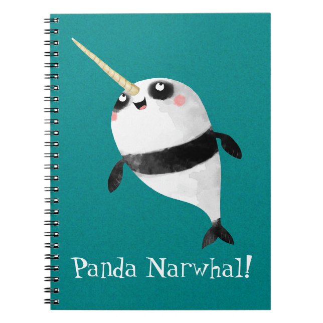 Narwhal and Panda in One Notebook (Front)