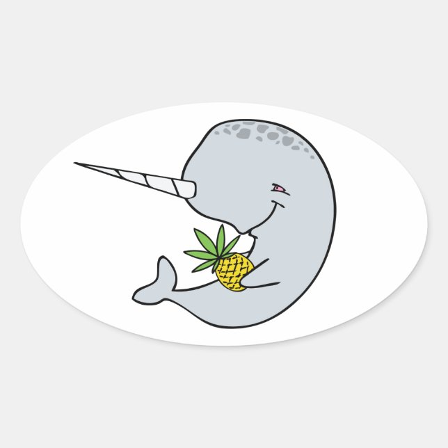 Narwhal and Pineapple Stickers (Front)