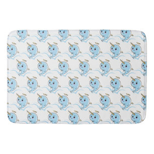 Narwhal Angel Cutie Bath Mat