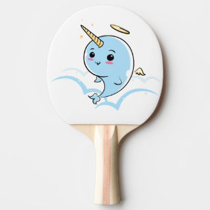 Narwhal Angel Cutie Ping Pong Paddle