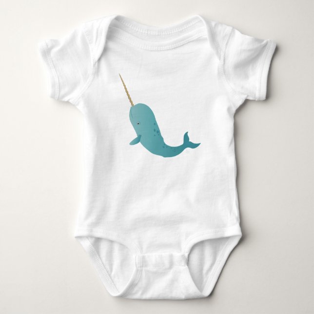 Narwhal Baby Bodysuit (Front)