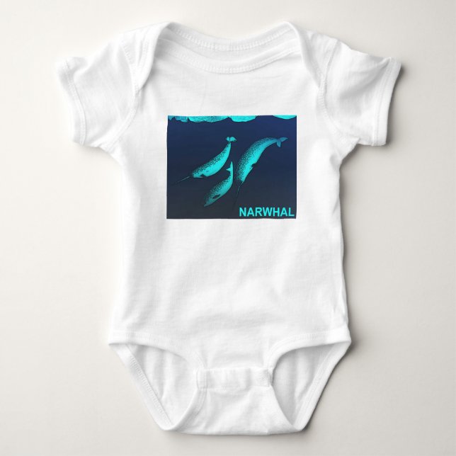 Narwhal Baby Bodysuit (Front)