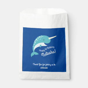 Narwhal Birthday Party Favour Bag