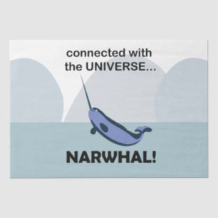 Narwhal Connected With The Universe Narwhal Tissue Paper