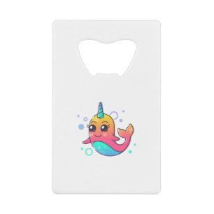 Narwhal Credit Card Bottle Opener