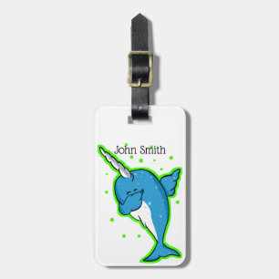 Narwhal Dabbing Luggage Tag