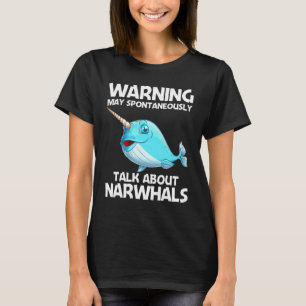 Narwhal For Men Women Sea Whale Fish Ocean Animal T-Shirt