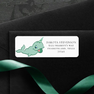 Narwhal Green Adresse de dessin Mint Chibi