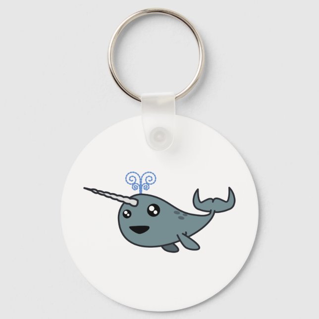 Narwhal! Keychain (Front)