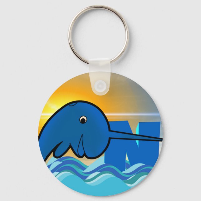narwhal keychain (Front)