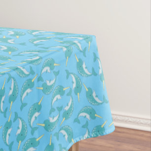 Narwhal Kid's Birthday Party Tablecloth