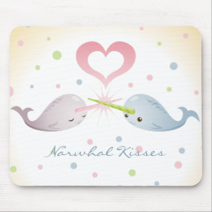 Narwhal Kisses Mousepad