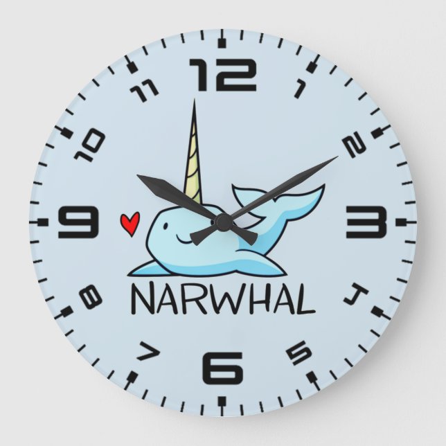 Narwhal Large Clock (Front)