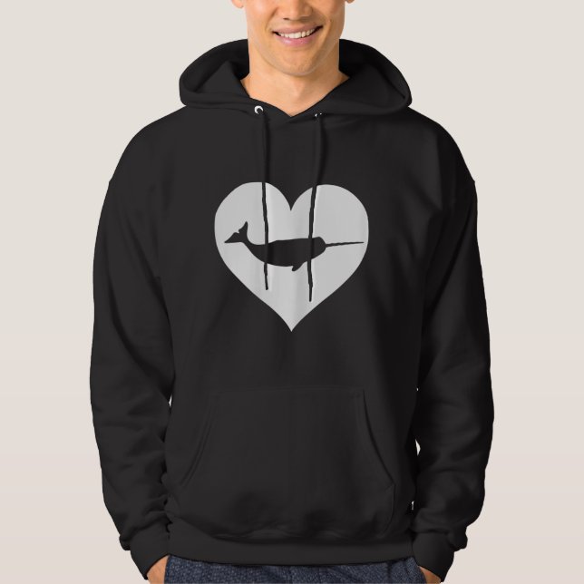Narwhal Lover Women Girls Boys Kids Hoodie (Front)
