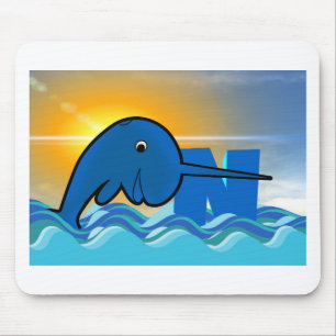 narwhal mouse pad