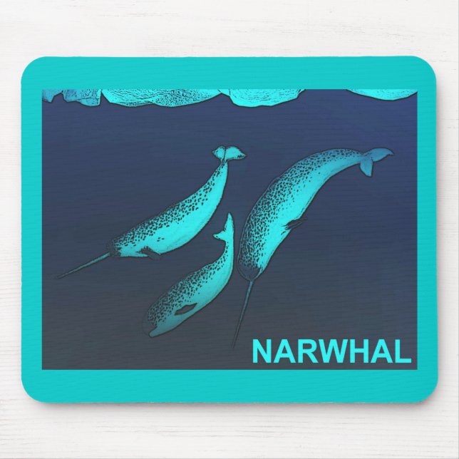 Narwhal Mouse Pad (Front)