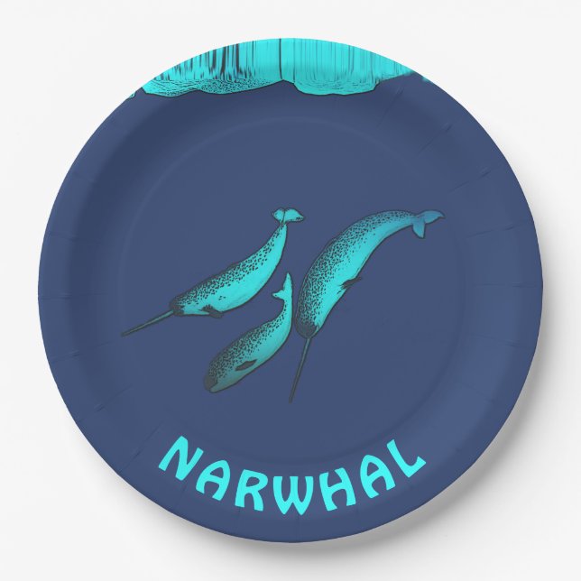 Narwhal Paper Plate (Front)