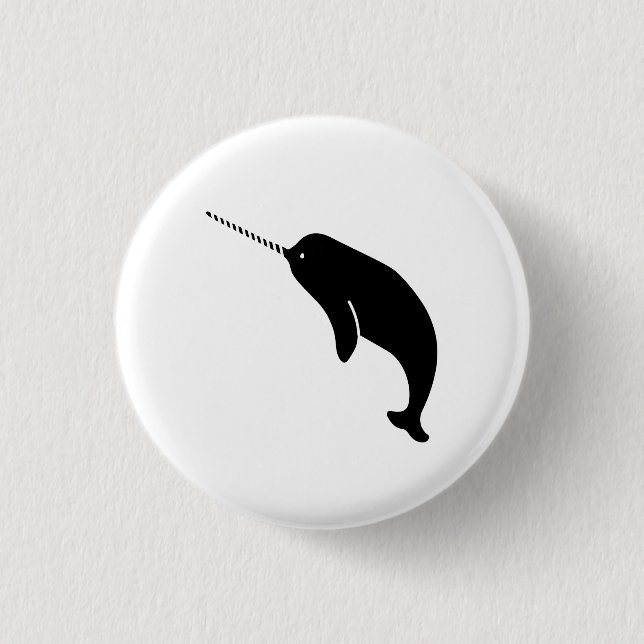 Narwhal Pictogram Button (Front)