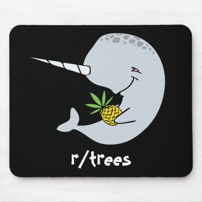 Narwhal Pineapple Mousepad (Front)