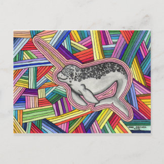 Narwhal Postcard
