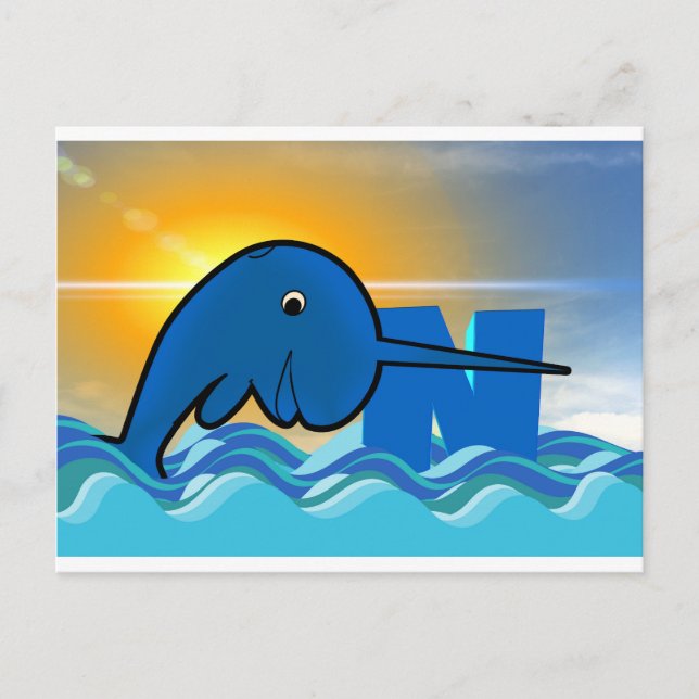 narwhal postcard (Front)