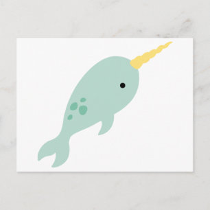 Narwhal Postcard
