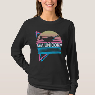 Narwhal Retro Sea Unicorn T-Shirt