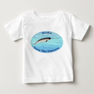 Narwhal - Save The Unicorn Baby T-Shirt