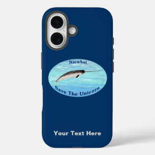 Narwhal - Save The Unicorn iPhone 16 Case