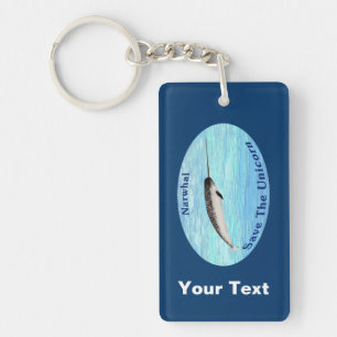 Narwhal - Save The Unicorn Keychain