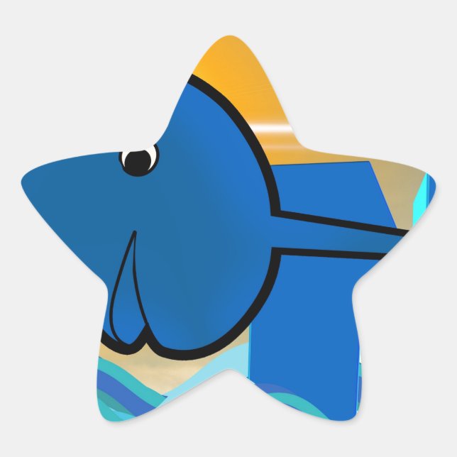 narwhal star sticker (Front)