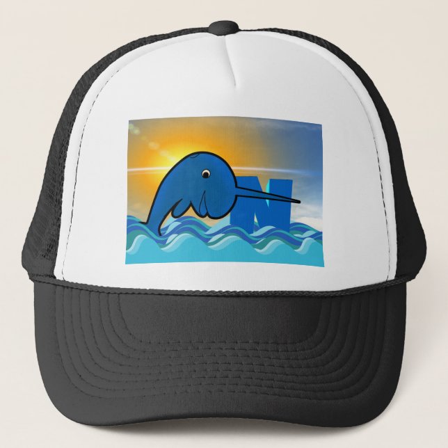 narwhal trucker hat (Front)